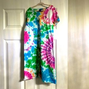 Multi colored little girl polo dress